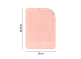 Factory Custom Hair Styling Tools Curling Iron Sleeve Travel Case Heat Resistant for Hair Straightener Silicone Mat Pouch Cover