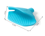 Factory Custom New Kitchen Silicone Application Tool Fan-Shaped Multifunctional Foldable Funnel Anti-scald Dishware Heat Insulation Clip
