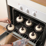 Factory 6 Pieces Pastry Molds For Bagel And Doughnut Cake Pans Donut Tray Silicon Cake Mold Donut Mold For Baking Donut Pans Set
