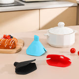 Factory Custom New Kitchen Silicone Application Tool Fan-Shaped Multifunctional Foldable Funnel Anti-scald Dishware Heat Insulation Clip