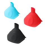 Factory Custom New Kitchen Silicone Application Tool Fan-Shaped Multifunctional Foldable Funnel Anti-scald Dishware Heat Insulation Clip
