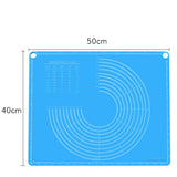 Factory Customized Silicone Pastry Mat For Rolling Dough Non Stick Silicone Mat Heat Resistant Kneading Mats Pads Hot Sale