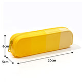 Factory Customized School Pencil Case Pencil Box for Kids Case Big Capacity Silicone Bag Soft Silicone Customized Gradient Pencil Pouch Pen Bag